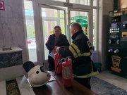 Объектовая тренировка по обеспечению безопасной и быстрой эвакуации людей из корпусов филиала ЮУрГУ в случае возникновения пожара (условно).