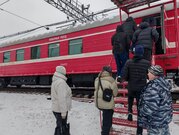 Студенты посетили Пожарный поезд станции Златоуст.